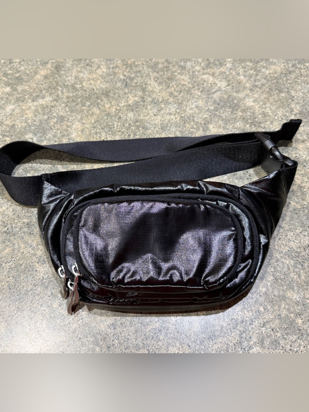Baggallini Black Nylon Crossbody Belt Bag